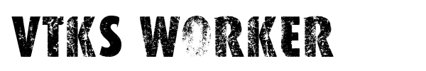 VTKS Worker font preview